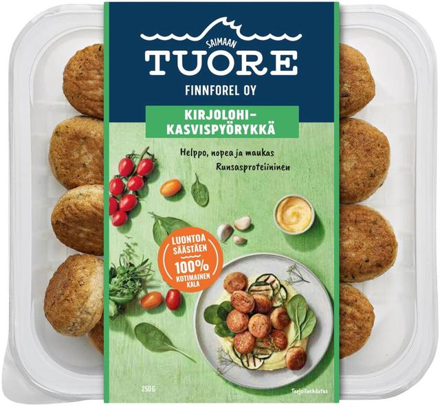 Saimaan Tuore Kirjolohi-kasvispyörykkä 250 g