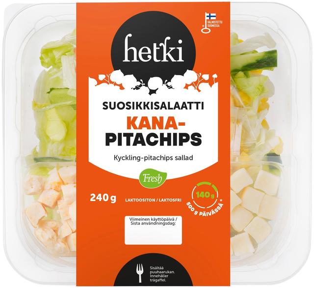 Fresh Hetki Lounassalaatti Kana-pitachips 240 g