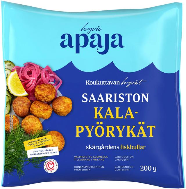 Hyvä Apaja Saariston kalapyörykät kypsä 200g