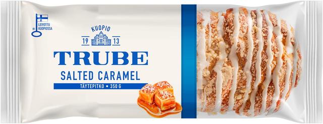 Trube Salted Caramel -täytepitko 350 g suolakaramellitäytteinen pullapitko