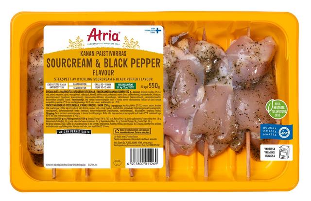 Atria Kanan Paistivarras Sourcream & Black Pepper Flavour 550g
