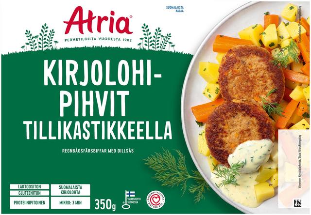 Atria Kirjolohipihvit Tillikastikkeella 350g