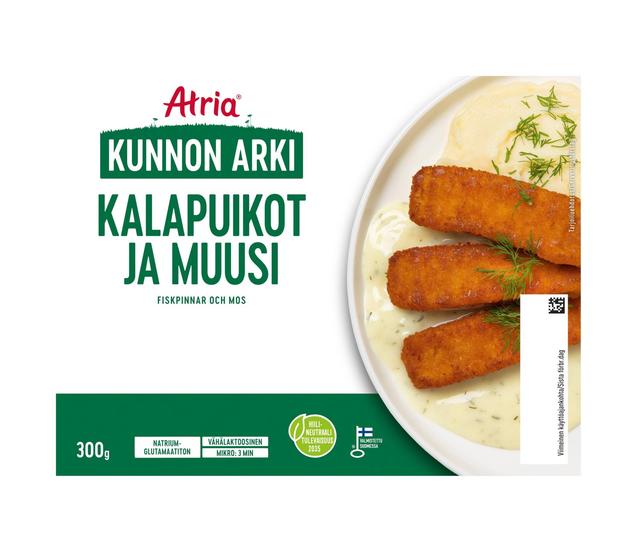 Atria Kunnon Arki Kalapuikot ja Muusi 300g