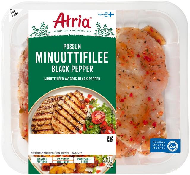 Atria Possun Minuuttifilee Black Pepper 260g