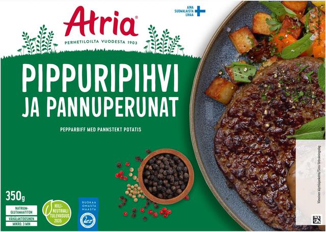 Atria Pippuripihvi ja Pannuperunat 350g