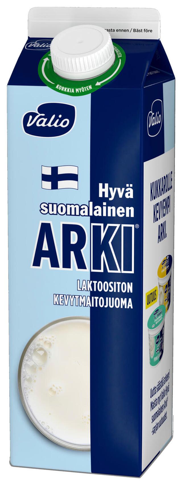 Valio Hyvä suomalainen Arki® Eila® kevytmaitojuoma 1 l laktoositon