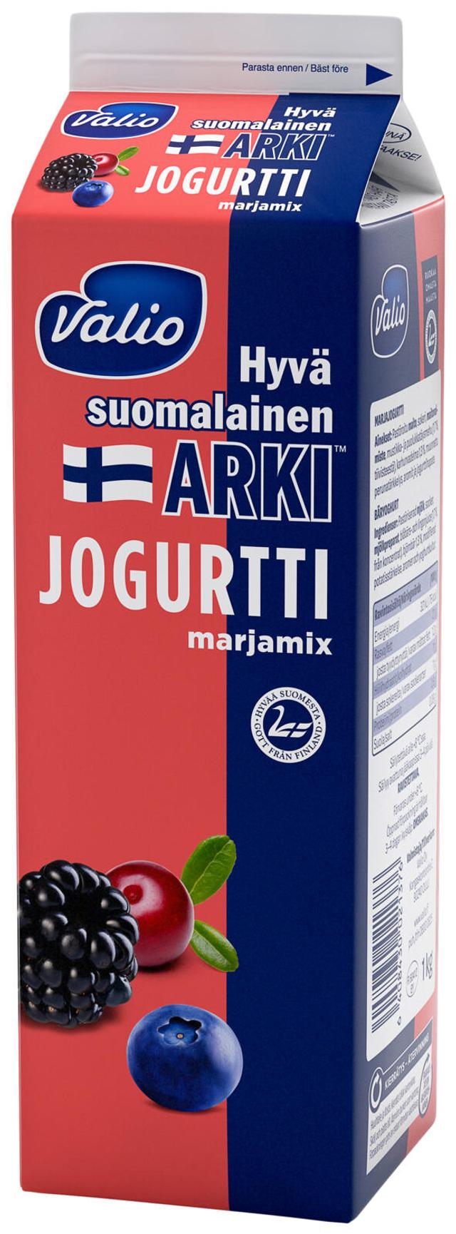 Valio Hyvä suomalainen Arki® jogurtti 1 kg marjamix