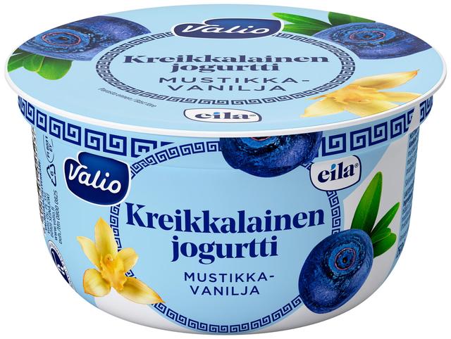 Valio kreikkalainen jogurtti 150 g mustikka-vanilja laktoositon