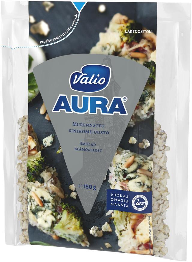 Valio AURA® e150 g murennettu sinihomejuusto