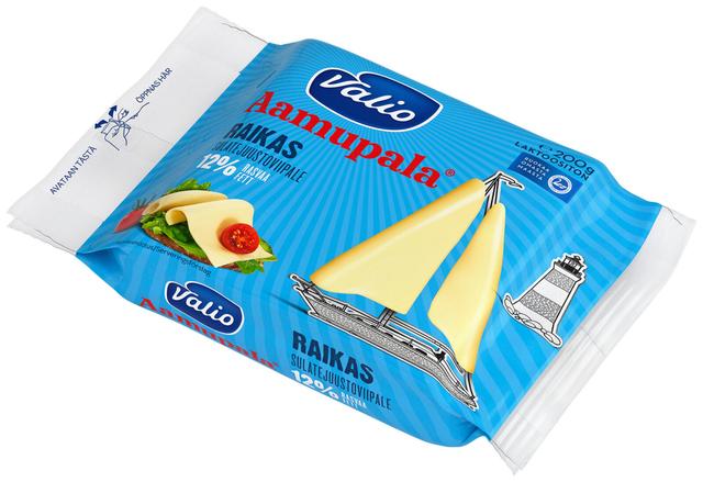 Valio Aamupala® e200 g raikas 12 % sulatejuustoviipale laktoositon