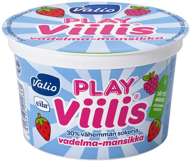 Valio Play® Viilis® 200 g vadelma-mansikka laktoositon
