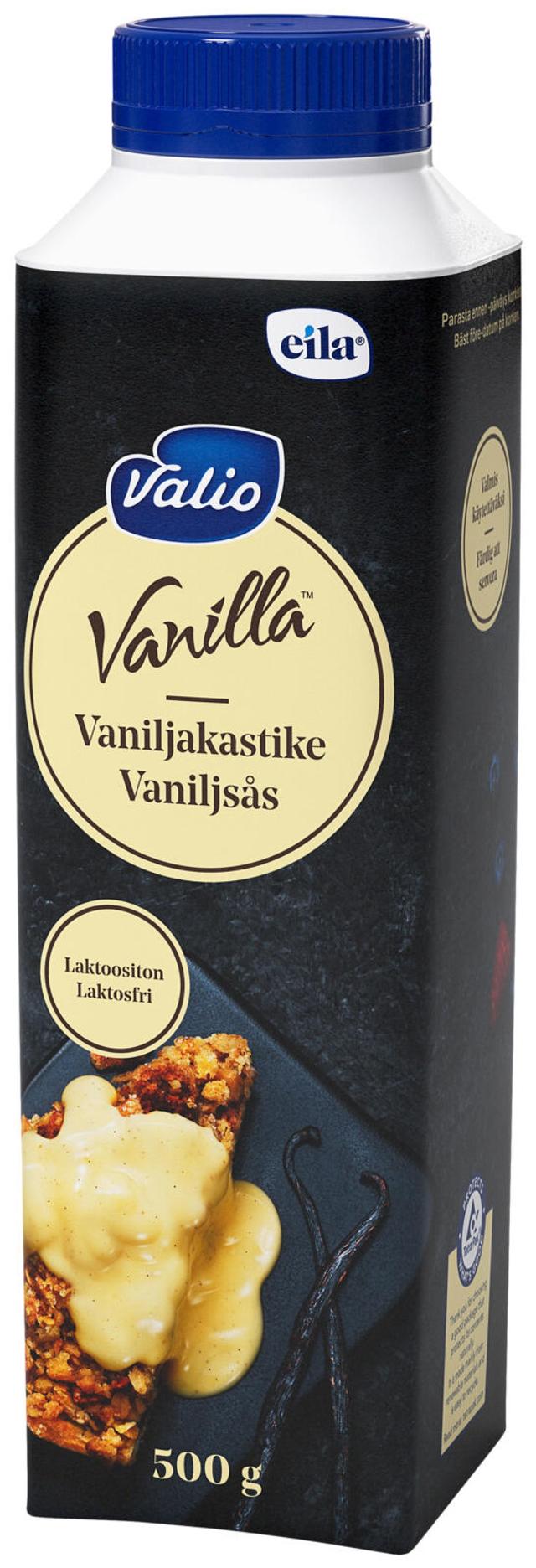 Valio Vanilla™ vaniljakastike 500 g laktoositon