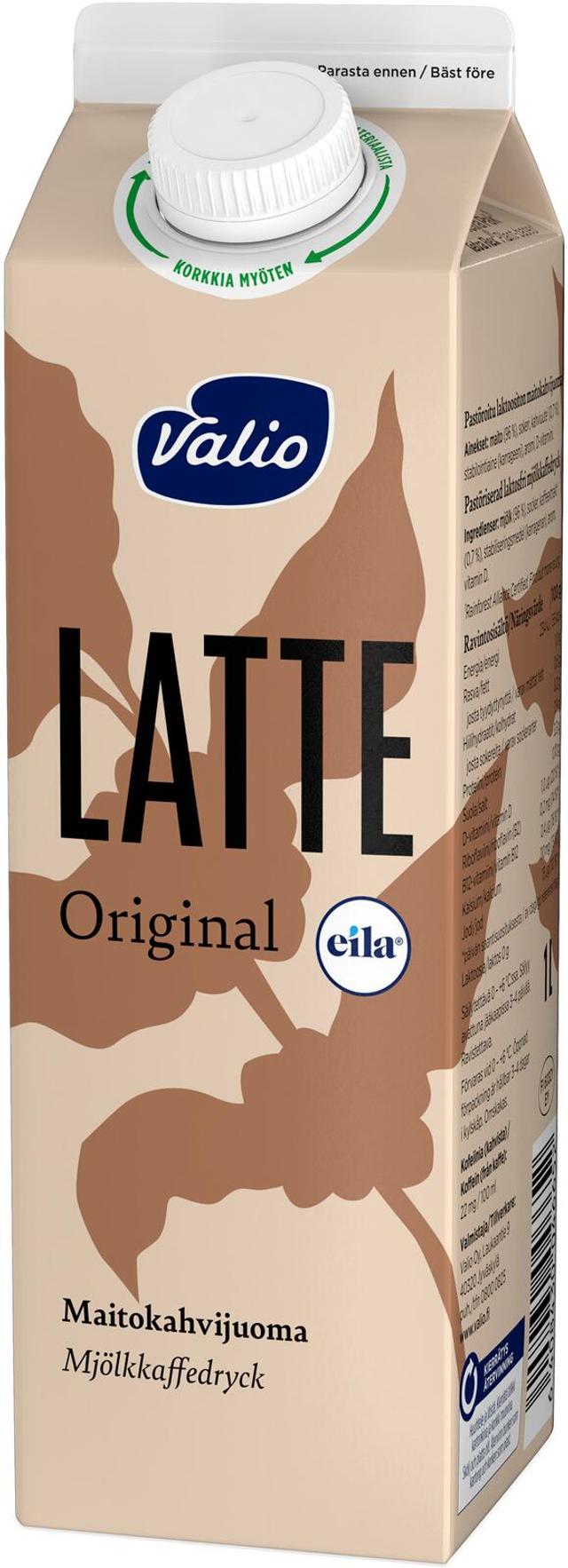Valio Eila® Latte original maitokahvijuoma 1 l laktoositon