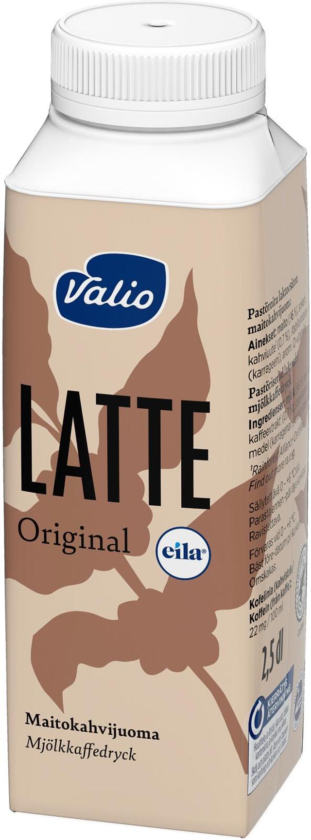 Valio Eila® Latte original maitokahvijuoma 2,5 dl laktoositon