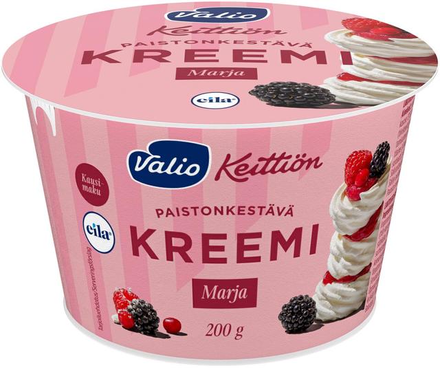 Valio Keittiön marjakreemi 200 g laktoositon