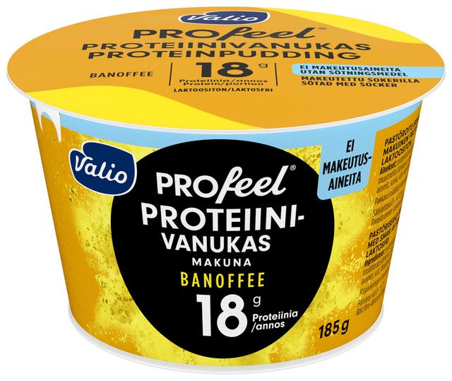 Valio PROfeel® proteiinivanukas 185 g banoffee makeutusaineeton laktoositon