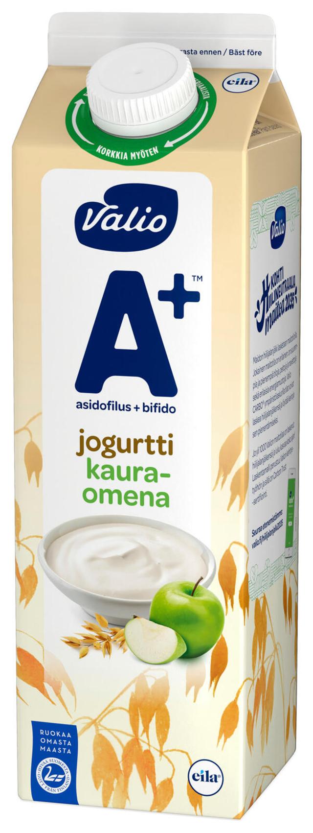 Valio A+™ jogurtti 1 kg kaura laktoositon