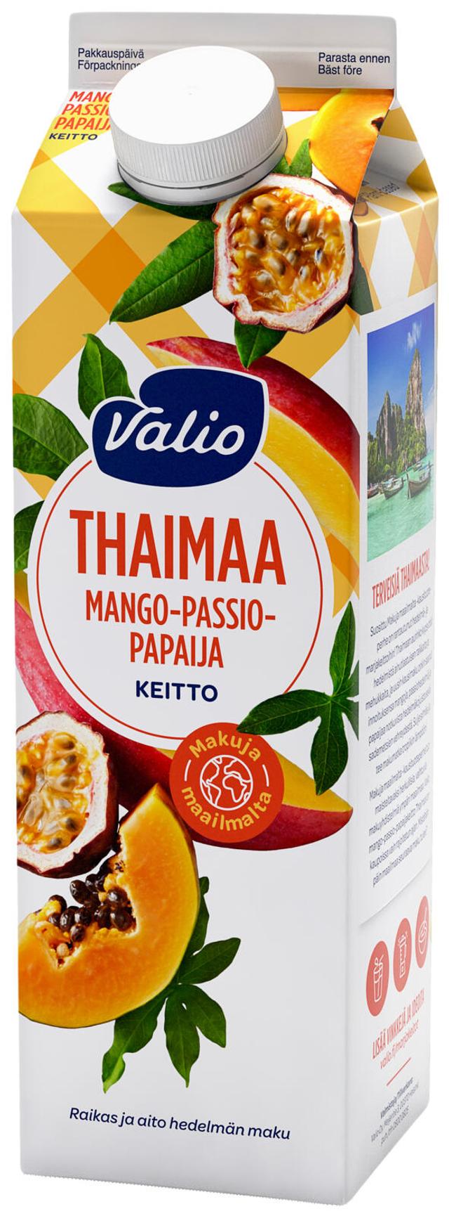 Valio mango-passio-papaijakeitto 1 kg Thaimaa