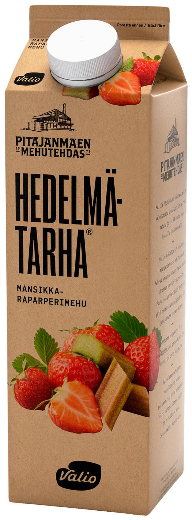 Valio Hedelmätarha® mansikka-raparperimehu 1 l