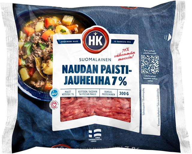 HK Naudan paistijauheliha 7% 300 g