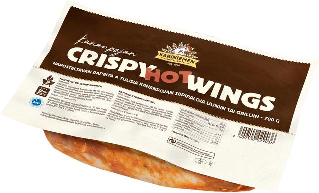 Kariniemen Kananpojan Crispy hot wings 700 g