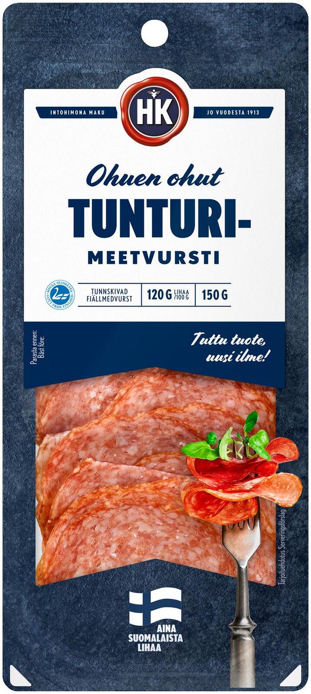 HK Ohuen ohut Tunturimeetvursti 150 g