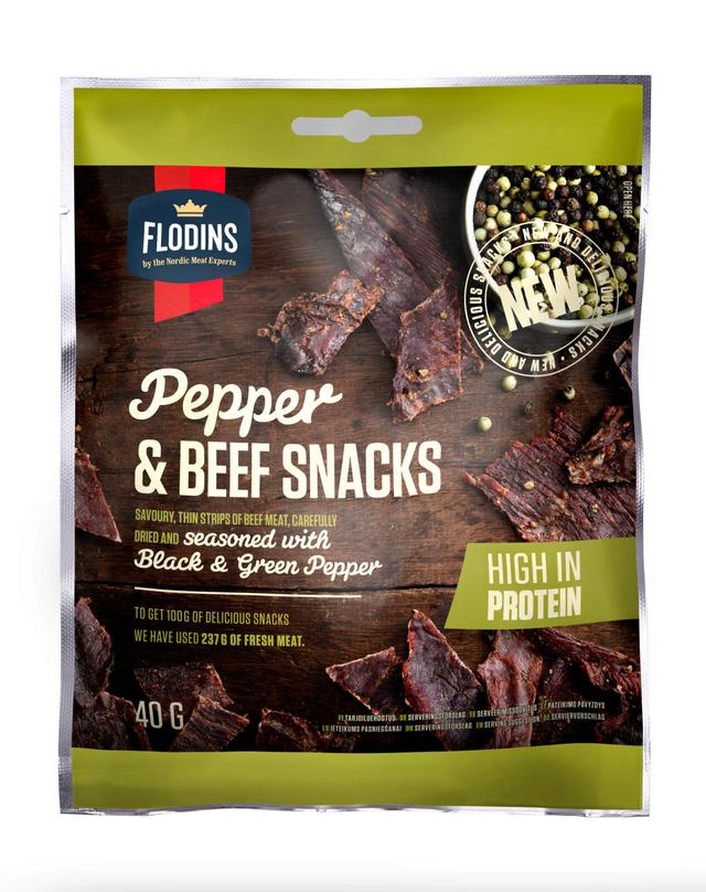 Flodins Pepper Beef Snack 40 g