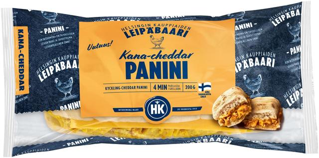 HK Helsingin Kauppiaiden Leipäbaari panini Kana-cheddar 200g