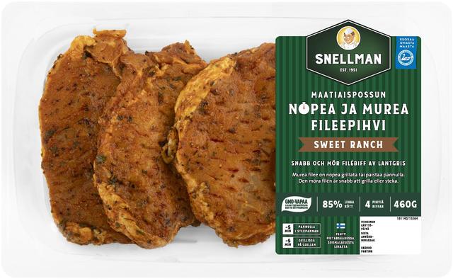 Snellman Maatiaispossun nopea ja murea fileepihvi sweet ranch 4 kpl 460 g