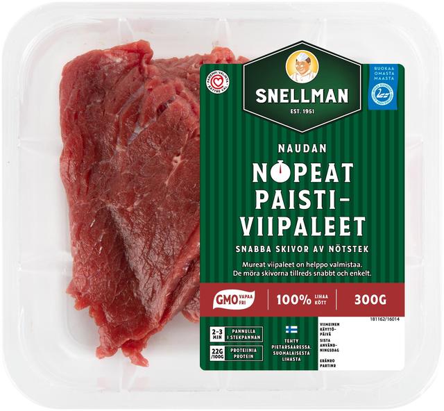 Snellman Naudan nopeat paistiviipaleet 300 g