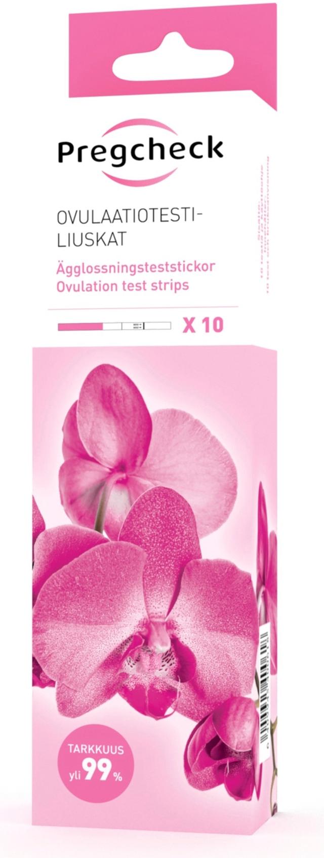 Pregcheck ovulaatiotestiliuskat 10kpl