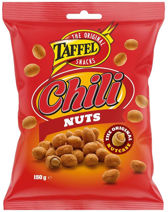 Taffel Chili Nuts kuorrutettu maapähkinä 150g