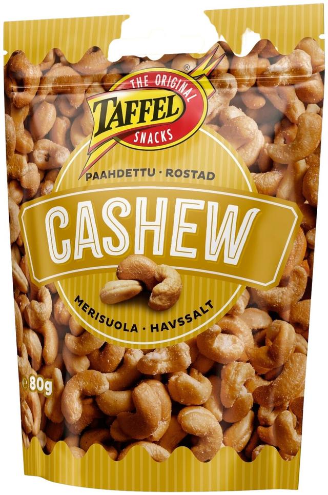 Taffel paahdettu cashew merisuola 80g