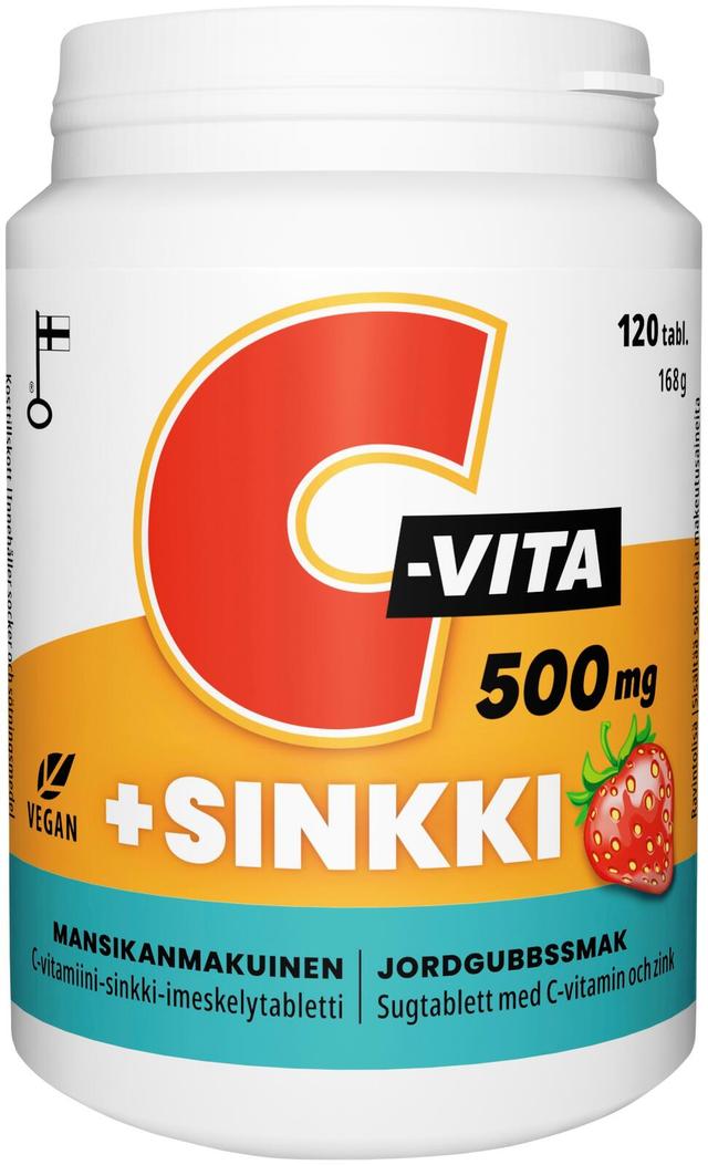 C-VITA + sinkki 120 tabl. /imeskelytabletti