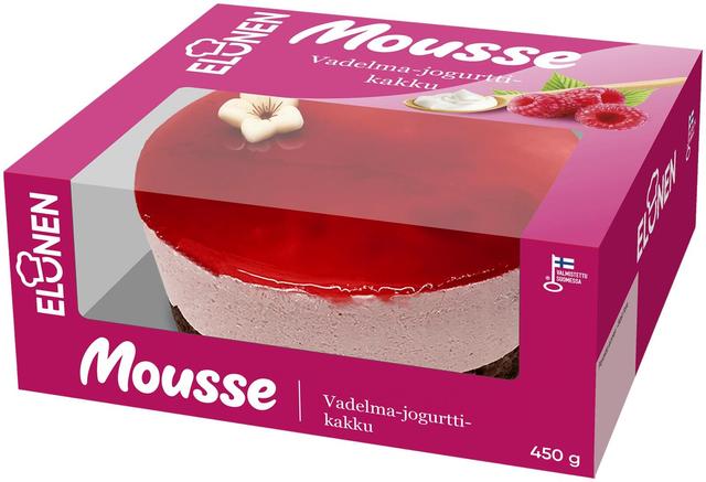 Elonen Mousse Vadelma-jogurttikakku 450g