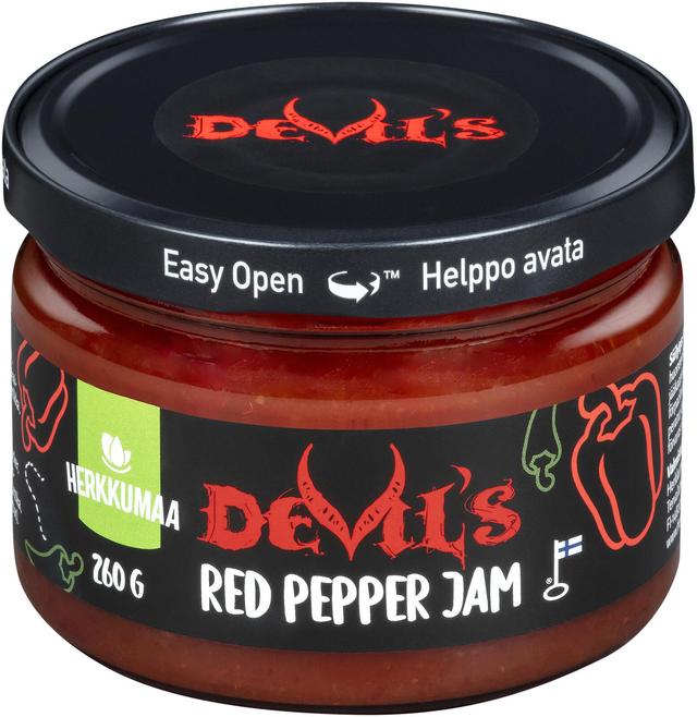 Herkkumaa Devil´s Red Pepper Jam 260g