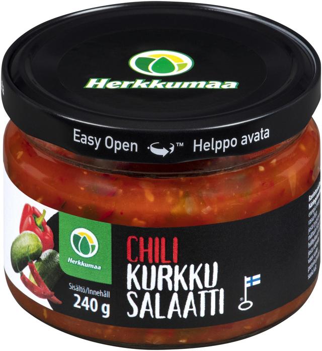 Herkkumaa chilikurkkusalaatti 240g