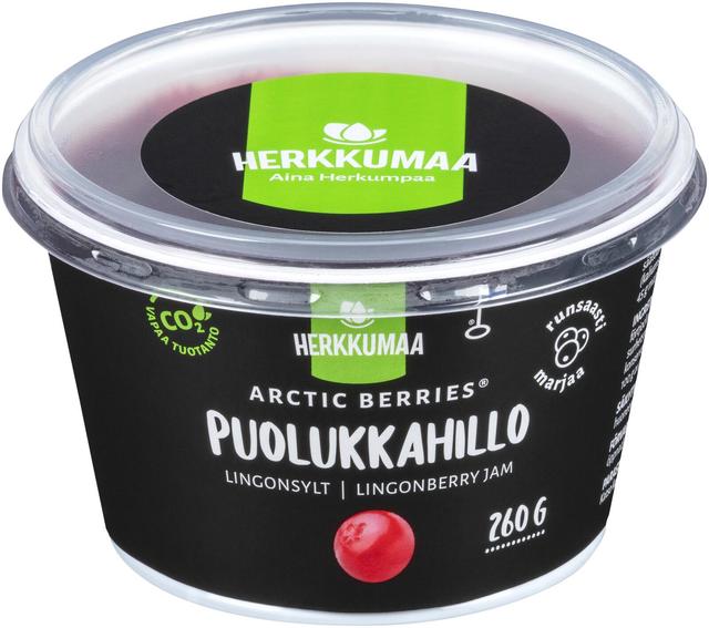 Herkkumaa Arctic Berries Puolukkahillo 260g