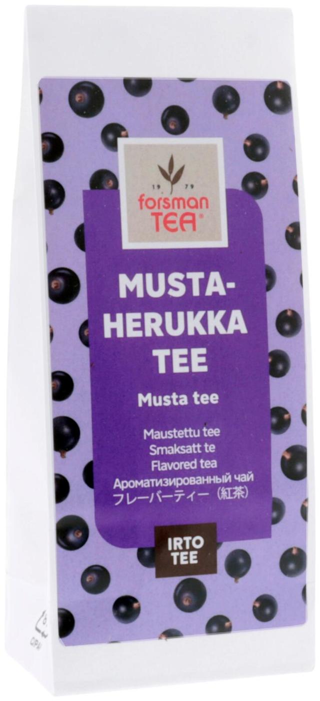 Forsman tea Mustaherukkatee musta maustettu irtotee 60 g