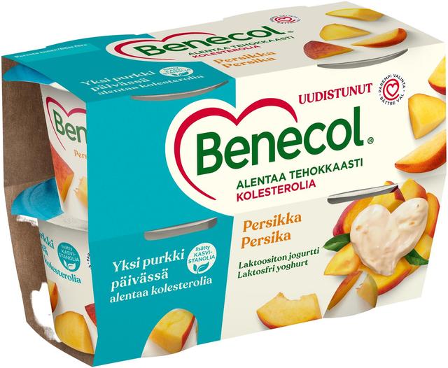 Benecol 4x115g persikkajogurtti