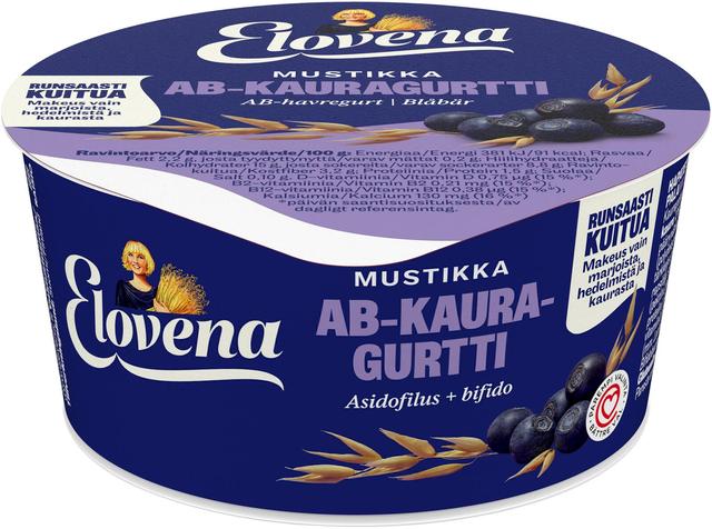 Elovena 150g mustikka AB-kauragurtti