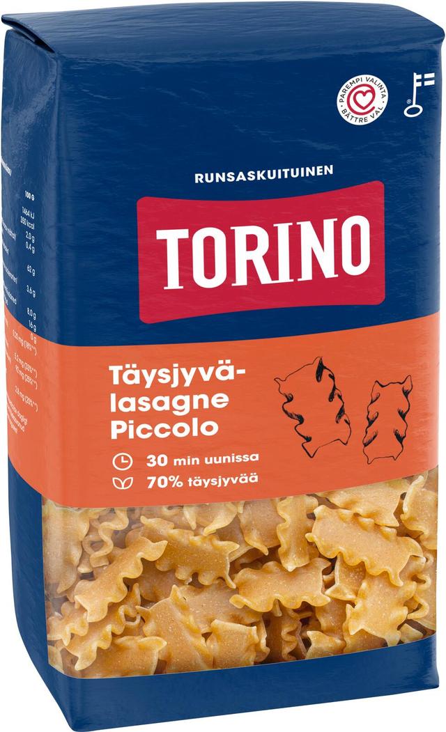Torino 400g täysjyvä lasagne piccolo
