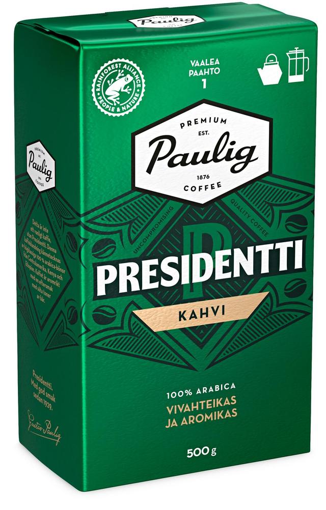 Paulig Presidentti kahvi pannujauhatus 500g