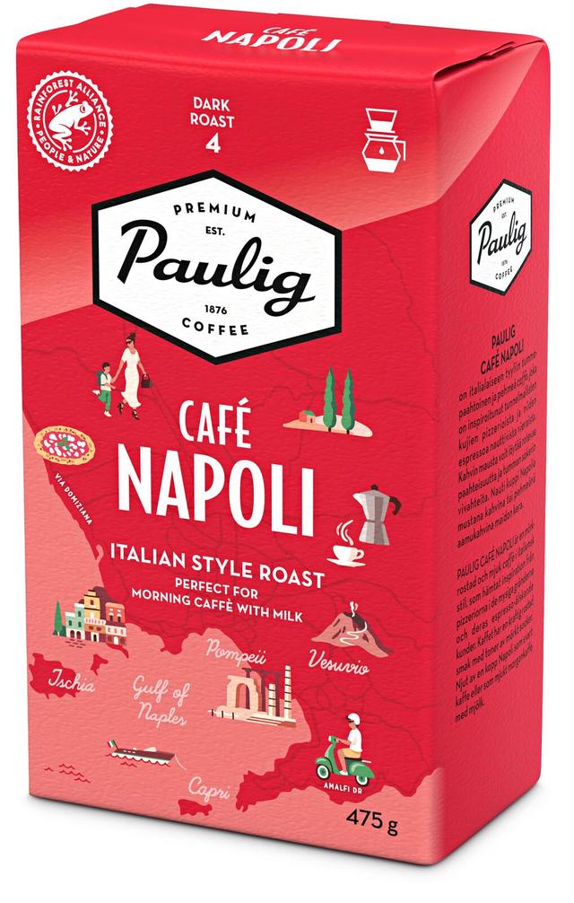 Paulig Café Napoli kahvi suodatinjauhatus 475g