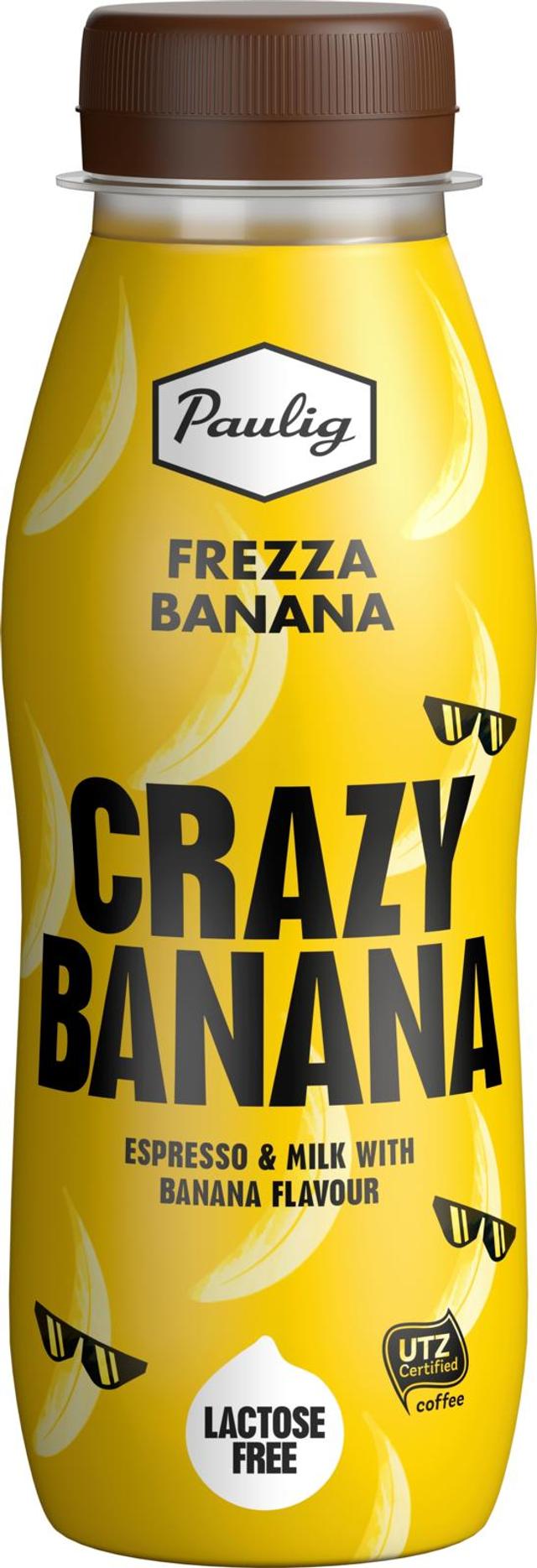 Frezza Crazy Banana 250ml laktoositon maitokahvijuoma banaanin maku