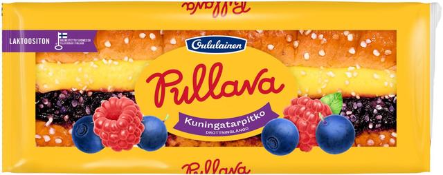 Oululainen Pullava Kuningatarpitko mustikka-vadelma 420g, täytepitko