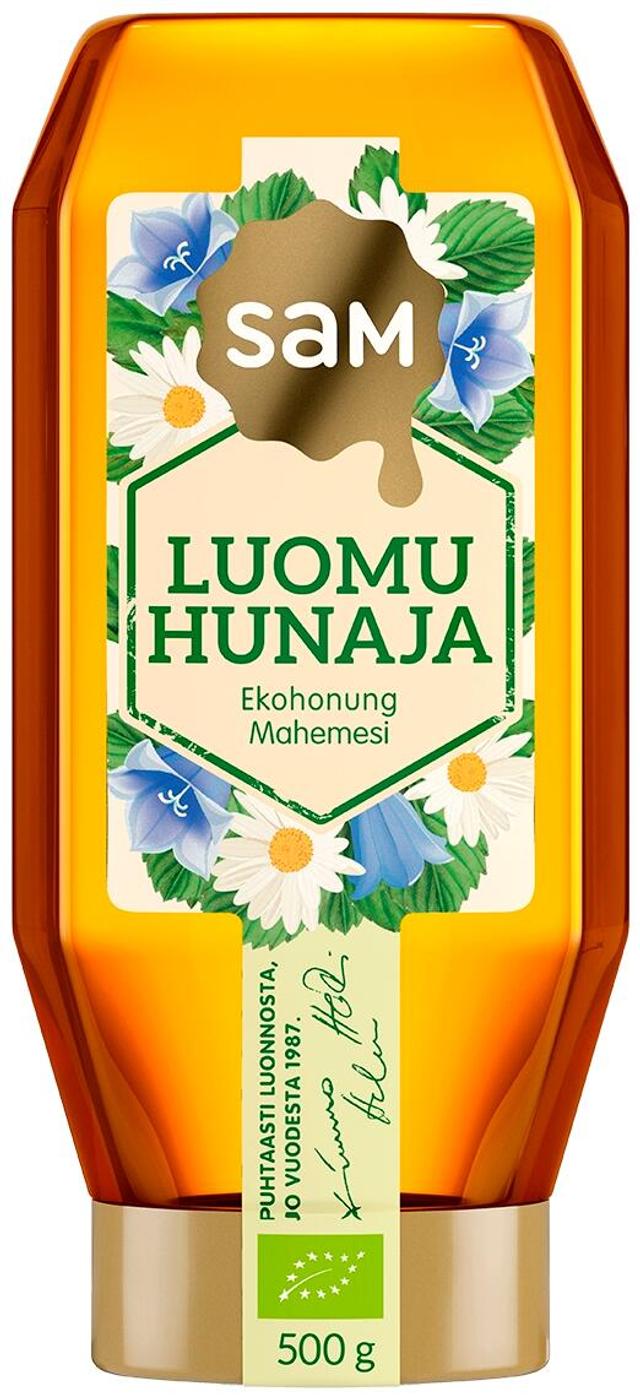 Hunajainen SAM Luomuhunaja 500g