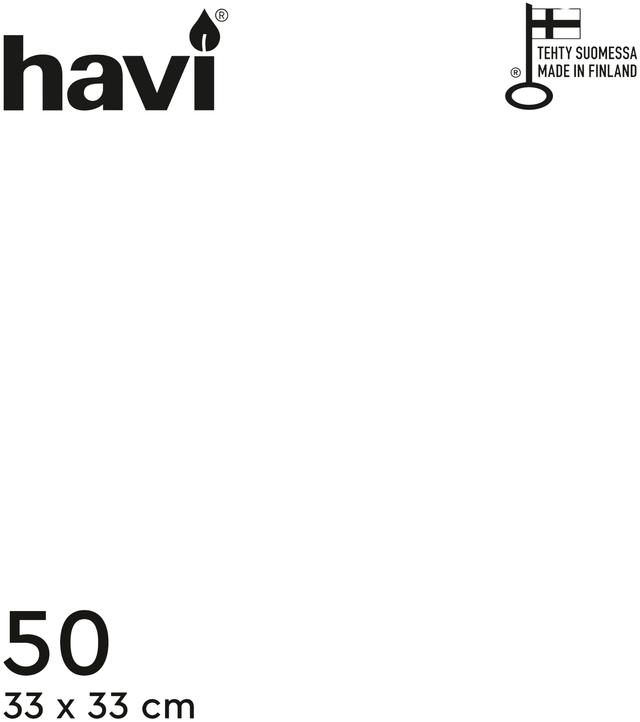 Havi 50kpl/33cm valkoinen tissue lautasliina