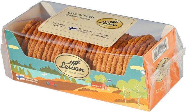 Leivon Kauralastu 250g pikkuleipä