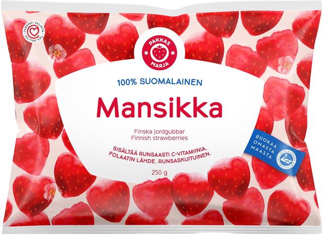 Pakkasmarja  100% suomalainen mansikka 250g